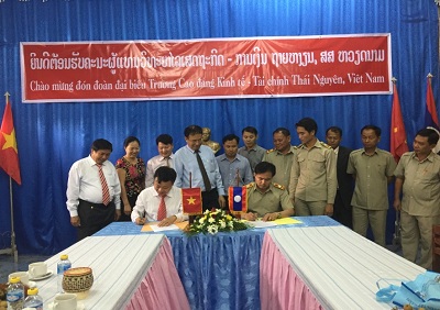 Chuyến công tác của Đoàn lãnh đạo Hiệp hội các trường Cao đẳng, Trung cấp Kinh tế - Kỹ thuật Việt Nam thăm và làm việc tại tỉnh Bolykhamxai nước CHDCND Lào.